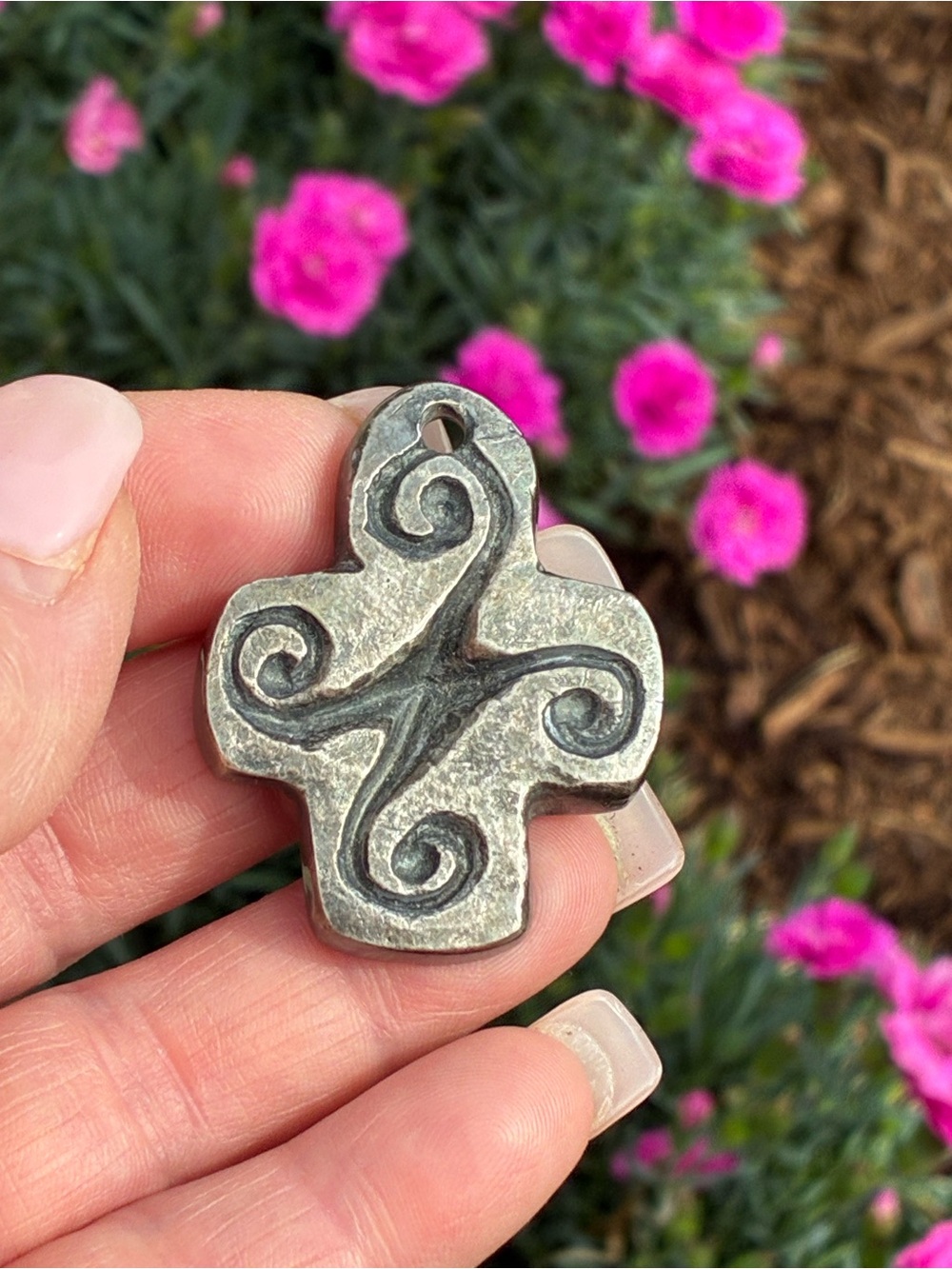 BEAUTIFUL UNIQUE DARNAS STERLING PENDANT! Gorgeous! - Picture 3 of 6